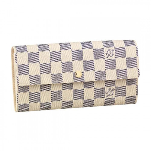 Louis Vuitton N61735 Sarah Wallet Damier Azur Canvas