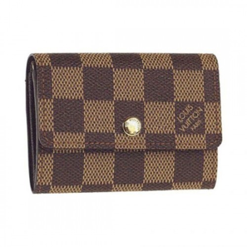 Louis Vuitton N61930 Flat Wallet Damier Ebene Canvas