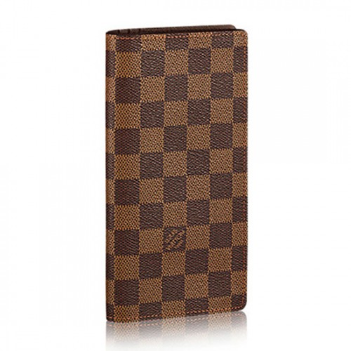 Louis Vuitton N62228 Brazza Wallet Damier Ebene Canvas