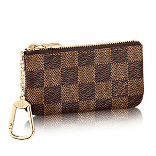 Louis Vuitton N62658 Key Pouch Damier Ebene Canvas