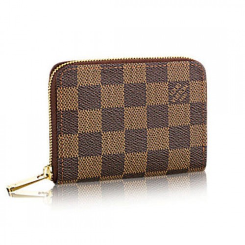 Louis Vuitton N63070 Zippy Coin Purse Damier Ebene Canvas