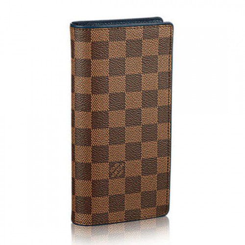 Louis Vuitton N63168 Brazza Wallet Damier Ebene Canvas