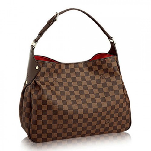 Louis Vuitton N63542 Reggia Hobo Bag Damier Ebene Canvas