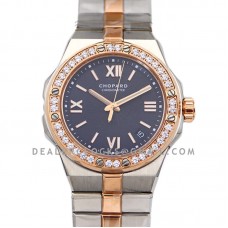 Alpine Eagle Large 41mm Blue Dial with Diamond Bezel in Steel/Rose Gold