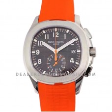 Aquanaut 5968A Grey Dial on Orange Rubber Strap in Steel
