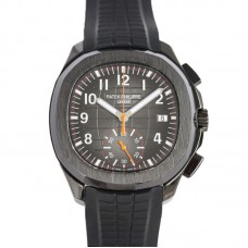 Aquanaut 5968G Black Dial on Black Rubber Strap in PVD