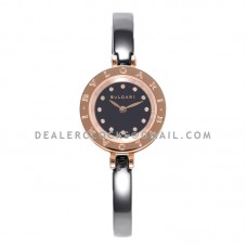 B.Zero Black Dial in Rose Gold on Black Ceramic Bracelet