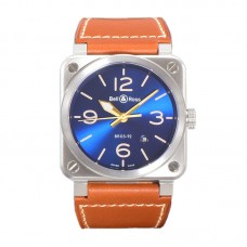 BR 03-92 Blue Sunburst Dial