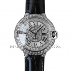 Ballon Bleu de Cartier 42mm White Dial with Diamonds in White Gold