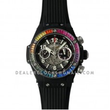 Big Bang Unico Black Magic with Rainbow Diamonds