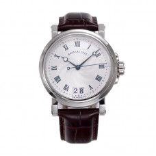 Breguet Marine Automatic Big Date 5817 Silver Dial Watch in Steel
