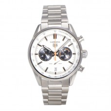 Carrera Chronograph 43 White Dial