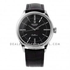 Cellini Time 50509 Black Dial with Roman Marker in White Gold