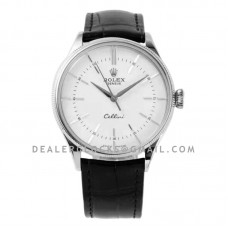 Cellini Time 50509 White Dial with Stick Marker in White Gold
