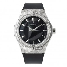 Classic Fusion Orlinski Titanium Alternative Pave 40mm Black Dial