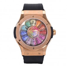 Classic Fusion Takashi Murakami 45mm Sunflower Dial in Rose Gold on Rubber Strap Classic Fusion Takashi Murakami 45mm Sunflower Dial in Rose Gold on Rubber Strap