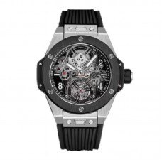 Classic Fusion Tourbillon 45mm with Ceramic Bezel Skeleton Dial in Steel