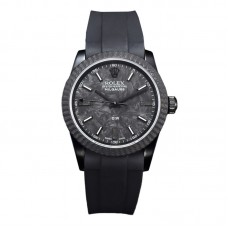 DIW Milgauss Carbon on Black Rubber Strap