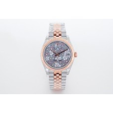 Datejust 31 278271 Silver Floral Motiff Dial in Everose Gold/Steel