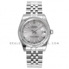 Datejust 31 278274 Silver Dial Stick Markers in Steel