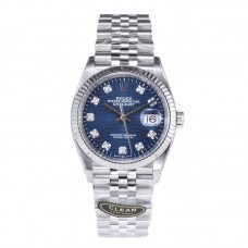 Datejust 36 126234 Blue Motif Dial in Steel in Jubilee Bracelet