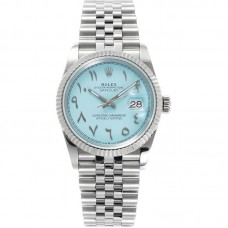 Datejust 36 126234 Blue Tiffany Dial with Arabic Numerals in Steel