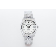 Datejust 36 126234 White Dial with Diamond Markers in Steel on Jubilee Bracelet