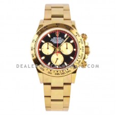 Daytona 116508-0009 Paul Newman Black Dial in Yellow Gold
