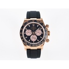 Daytona 126515 QF 1:1 Best Edition Black/RG Dial on Oysterflex Strap SH4131 V6 （Gain Weight）