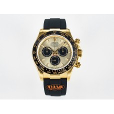 Daytona 126518 QF 1:1 Best Edition YG/Black Dial on Oysterflex Strap SH4131 V6（Gain Weight）