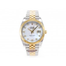 Datejust 126331 41mm 904L SS/YG Clean 1:1 Best Edition MOP Diamond Dial on Jubilee Bracelet VR3235