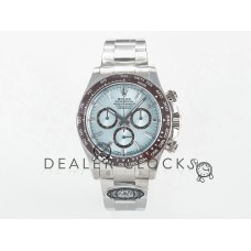 Daytona 126506 Clean 1:1 Best Edition 904L Steel Ice Blue Dial Crystral Markers on SS Bracelet SH4131