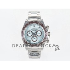 Daytona 126506 Clean 1:1 Best Edition 904L Steel Ice Blue Dial Lume Markers on SS Bracelet SH4131