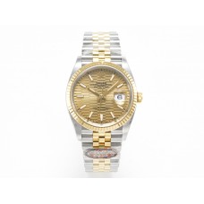 DateJust 36 126233 Clean 1:1 Best Edition 904L Steel YG Textured Stick Dial on SS/YG Jubilee Bracelet VR3235