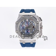 Royal Oak Offshore Schumacher SS TKF Best Edition Gray/Blue Dial on Blue Rubber Strap A3126