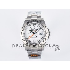 Explorer II 42mm 226570 904L SS QF 1:1 Best Edition White Dial on Bracelet SH3285-2 CHS