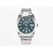 DateJust 41 126330 904L SS VSF 1:1 Best Edition Green Dial on Oyster Bracelet VS3235