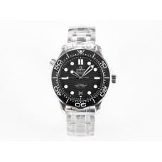 Seamaster Diver 300M VSF 1:1 Best Edition Black Ceramic Black Dial on SS Bracelet A8800 V2
