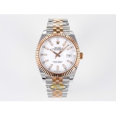 DateJust 41 126331 ARF 1:1 Best Edition 904L Steel White Dial on SS/RG Jubilee Bracelet SH3235（Gain Weight）