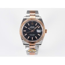 DateJust 41 126331 ARF 1:1 Best Edition 904L Steel Black Dial on SS/RG Oyster Bracelet SH3235（Gain Weight）