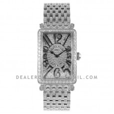 Long Island 952QZ Diamond Paved Dial with Black Markers