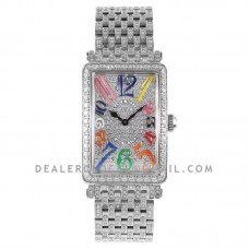 Long Island 952QZ Diamond Paved Dial with Colourful Markers