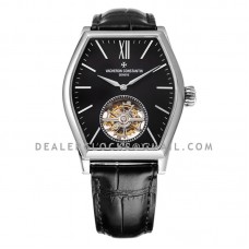 Malte Tourbillon Black Dial in Steel