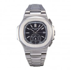 Nautilus 5980 Black Dial in Steel