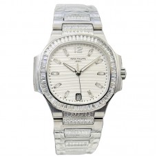 Nautilus 7118 White Dial with Diamond Markers