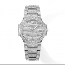Nautilus 7118/1450G-001 Diamond Paved Dial on White Gold