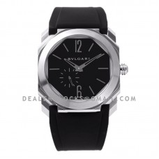 Octo Finissimo Watch Black Dial on Rubber Strap