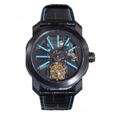 Octo Roma Watch with Blue Markers