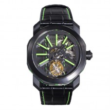Octo Roma Watch with Green Markers