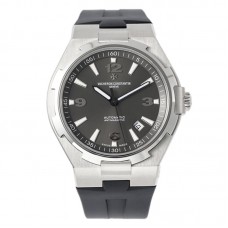 Overseas Automatic 47040 Grey Dial in Steel on Rubber Strap